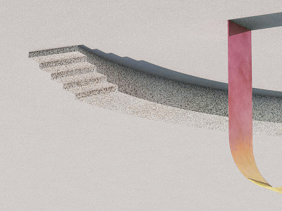 curves 3d apstract architecture c4d cinema4d color gradient pink render texture
