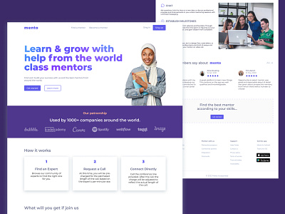 Mentorship Platform Landing Page