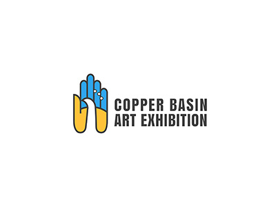 Copper Basin Art Exhibition art exhibition hand logo logoflow peacock