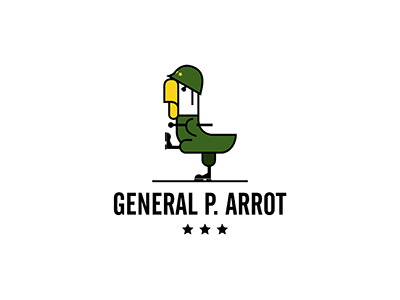 General P.Arrot general grunt helmet logo logoflow parrot soldier