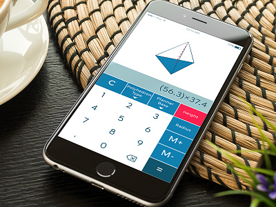 Daily UI #4 app calculator daily ui geometry calculator logoflow