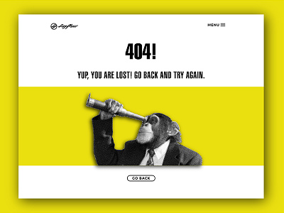 Daily UI #8 404 daily ui lost. logoflow monkey page