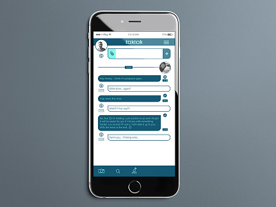 Daily UI Challange Day #13 Direct messaging app appdesign chat daily ui direct messaging logoflow message ui uidesign uiux