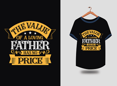 Father's T Shirt design dad quotes dad t shirt day quotes illustrator t shirt t shirt design t shirt text typography typography t shirt