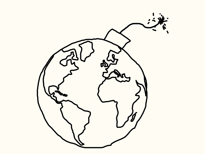 Earth Bomb bomb earth gif illustration