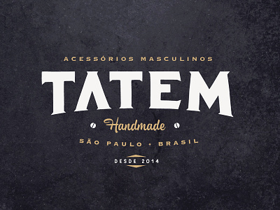 Tatem handmade lettering logo man type