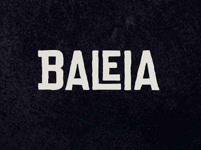 Baleia font logo type