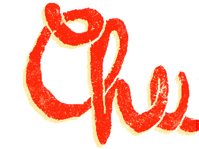 Chu handmade lettering type
