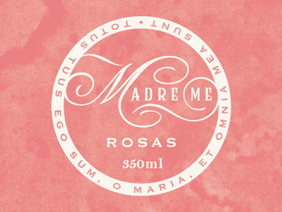 Madre Me badge logo branding logo packing typogaphy