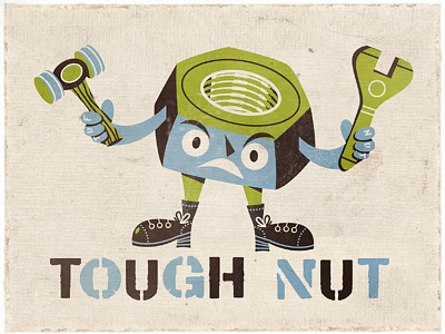 Tough Nut character fashion icon print russelltate russelltate.com t shirt