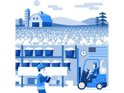 Cotton production blue cotton production russelltate russelltatedotcom workers