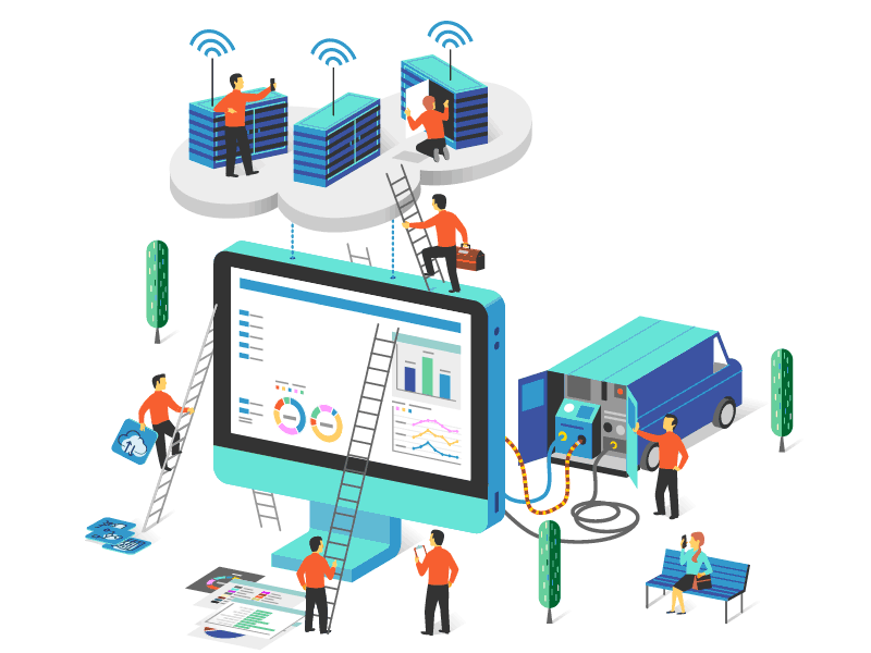 Uploading content and apps australia character web site cloud server data illustration russell russelltatedotcom tate technician