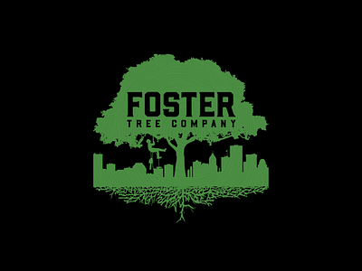 Foster Tree Company Logo design illustration logo vector