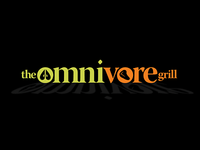 The Omnivore Grill Logo design logo typography