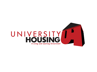 University Housing Logo branding design logo