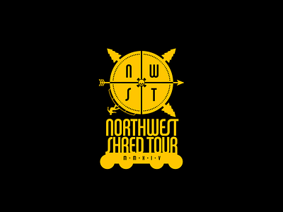 2014 Northwest Shred Tour Logo design illustration logo