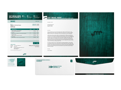 Personal Identity Package branding business card design envelope idenity invoice letterhead logo print design