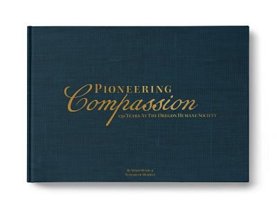 Pioneering Compassion Cover book design design print design