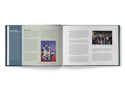Pioneering Compassion Sample Spread 02 book design layout design typography