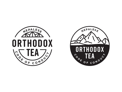 Tea badge logo nepal tea type