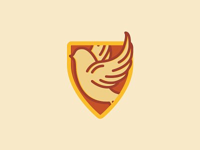 Pigeon Crest badge bird crest icon