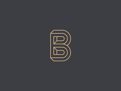 Crazy B b icon logo mark