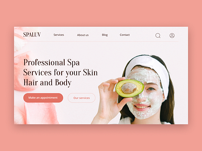 Spa website UI