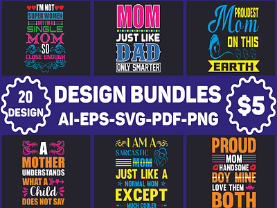 MOM svg t shirt design bundle