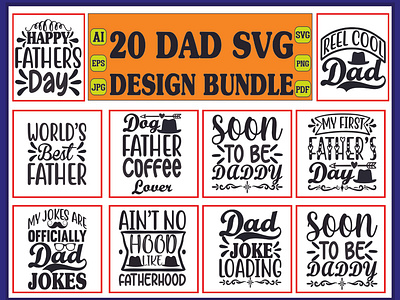 dad  svg design bundle