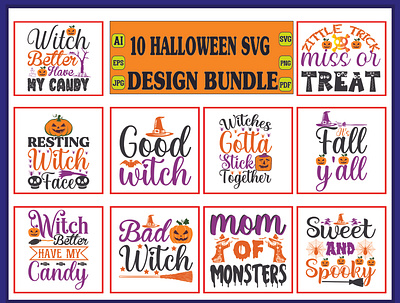 Halloween svg design bundle october