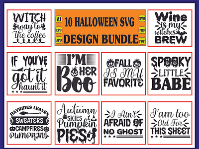 Halloween svg design bundle