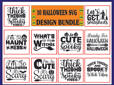 Halloween svg design bundle