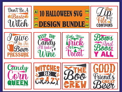 Halloween svg design bundle