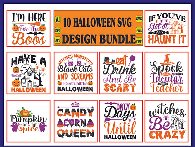 Halloween svg design bundle t shirt