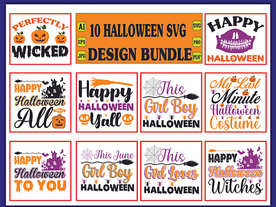 Halloween svg design bundle