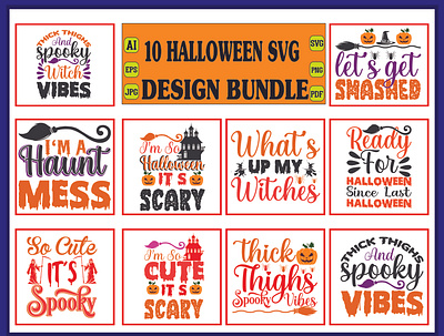 Halloween svg design bundle t shirt