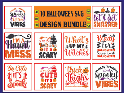 Halloween svg design bundle