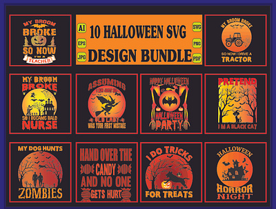 Halloween t shirt design bundle t shirt