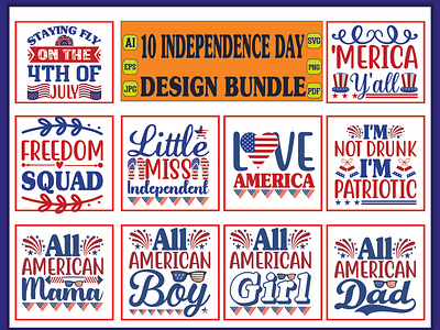 independence day svg design bundle