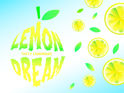 Lemon dream adobe illustrator design flat graphic design illustration illustrator lemon logo summer