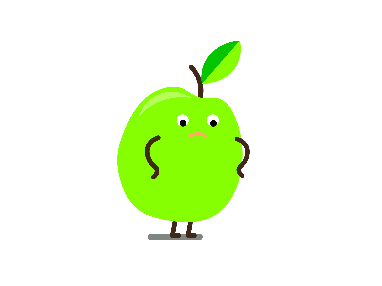 Funny Apple adobe illustrator animation apple design fruit illustration illustrator motion graphics summer