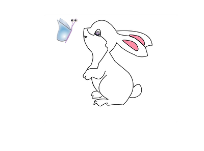 Rabbit design graphic design illustrator