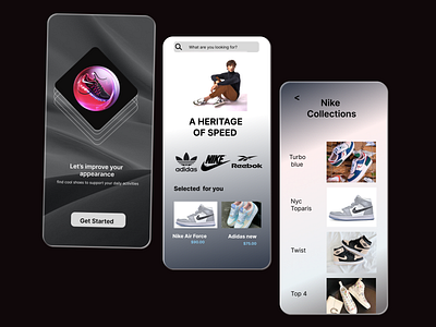 Shoes Mobile App app design designer figma figmaexpert graphic design logo design ui ux uxui uxui design