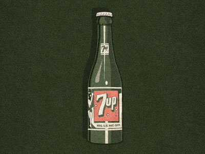7up 1-26-12 7up bottle illustration pop soda suds technique