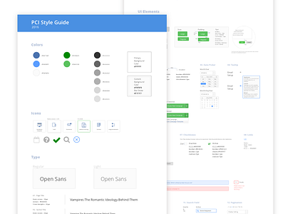 Style Guide alert message buttons calendar checkbox colors date picker icons open sans style guide tooltips typography ui elements