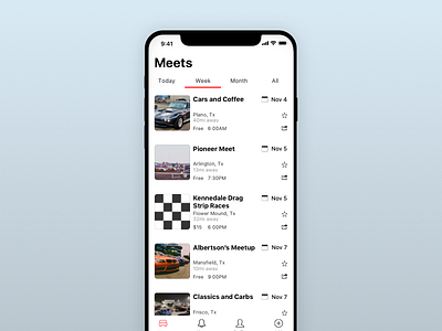 Car Meetup App