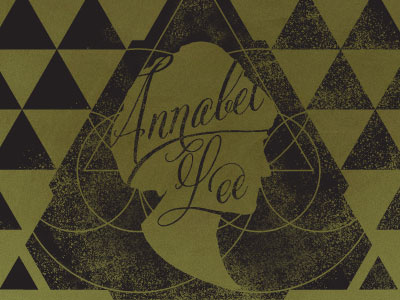 Annabel Lee Silhouette geometry script silhouette triangles