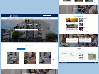 University-Web site design ux ui web design