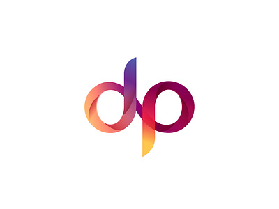 Infinity D and P logo abstract alphabet brand business company concept creative d design graphic icon infinity letter logo modern p sign style symbol vector