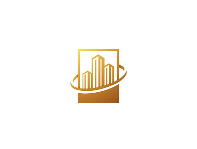 Golden Apartement logo abstract apartment building business company construction corporate design estate golden home house icon logo modern property real sign symbol vector